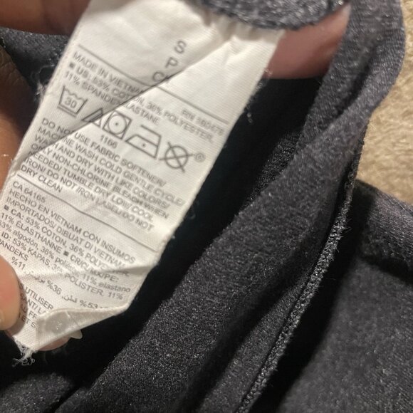 Old Navy Maternity Leggings Women's Size Small Dark Gray Full Length Charcoal - Picture 3 of 7